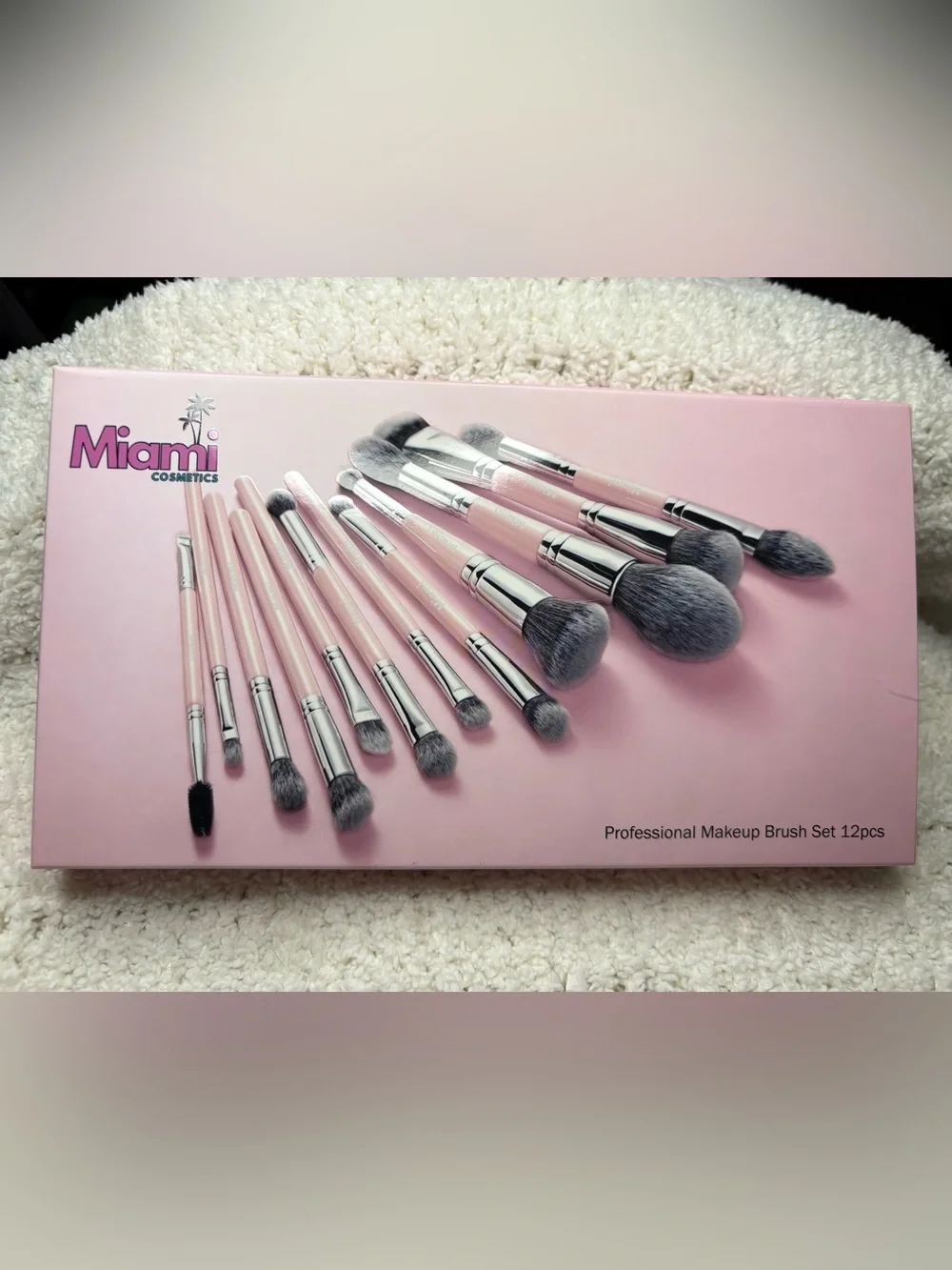 Pink 12-Piece Professional Makeup Brush Set